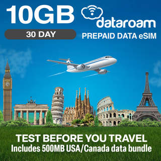 European 10GB Travel eSIM - Data Only